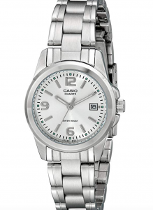 Casio LTP1215A-7ACR Stainless Steel Watch, Affordable Ladies' Stainless Steel Watch