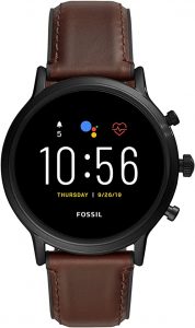 Gen 5 Smartwatch The Carlyle HR Dark Brown Leather FTW4026