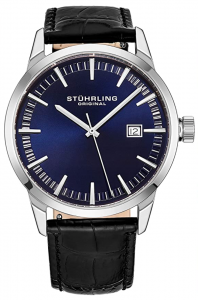 Stuhrling Original Men’s Minimalist Swiss Quartz Stainless Steel Dress Wrist-Watch