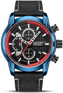 MEGIR Men's Analogue Chronograph Quartz Business Watch