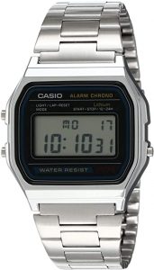Casio Men's Stainless Steel Digital Watch (A158WA-1DF)
