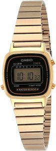 Casio Women's Vintage Daily Alarm Digital Gold-tone Watch