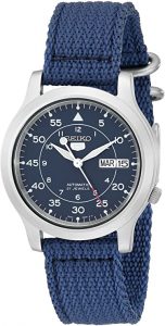 Seiko Men's Seiko 5 Automatic Blue Canvas Watch (SNK807)